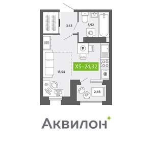 Студия квартира, вторичка, 24м2, 10/16 этаж