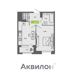 1-к квартира, вторичка, 35м2, 15/16 этаж