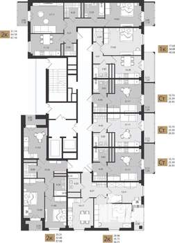 2-к квартира, вторичка, 58м2, 16/16 этаж