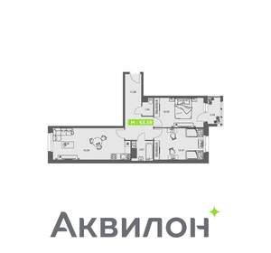 2-к квартира, вторичка, 64м2, 4/8 этаж