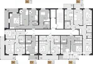 1-к квартира, вторичка, 41м2, 3/16 этаж