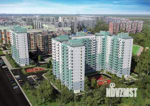 1-к квартира, строящийся дом, 35м2, 1/14 этаж