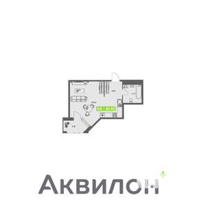 Студия квартира, вторичка, 36м2, 4/8 этаж