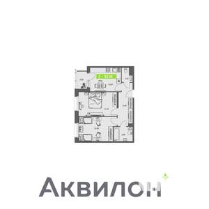2-к квартира, вторичка, 52м2, 6/8 этаж