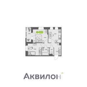 2-к квартира, вторичка, 44м2, 6/16 этаж