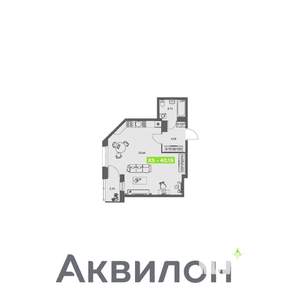 Студия квартира, вторичка, 40м2, 5/8 этаж