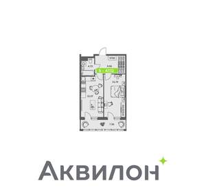 1-к квартира, вторичка, 47м2, 4/8 этаж