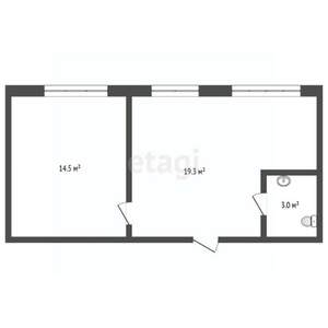2-к квартира, вторичка, 37м2, 2/5 этаж